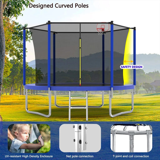 8FT TRAMPOLINE Blue Default -DTYStore