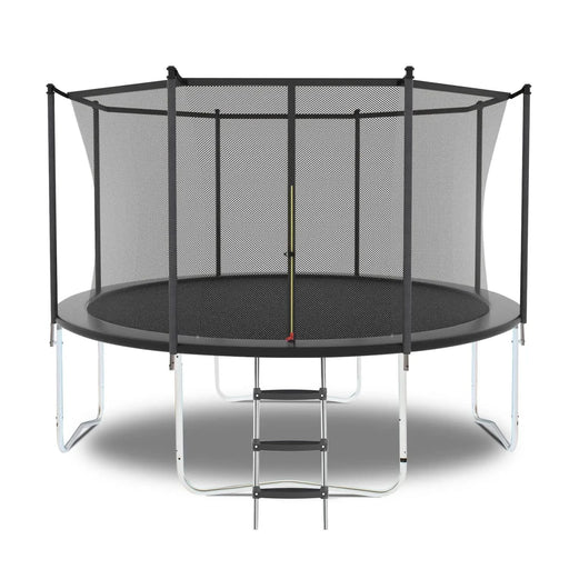8FT Trampoline with Safety Enclosure Net, Outdoor Trampoline with Heavy Duty Jumping Mat and Spring Cover Padding for Kids and Adults Default -DTYStore