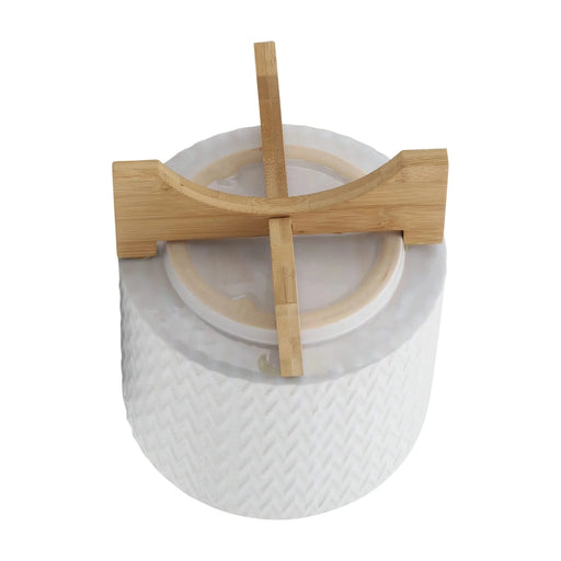 8' CHEVRON PLANTER W/ STAND, WHITE Default -DTYStore