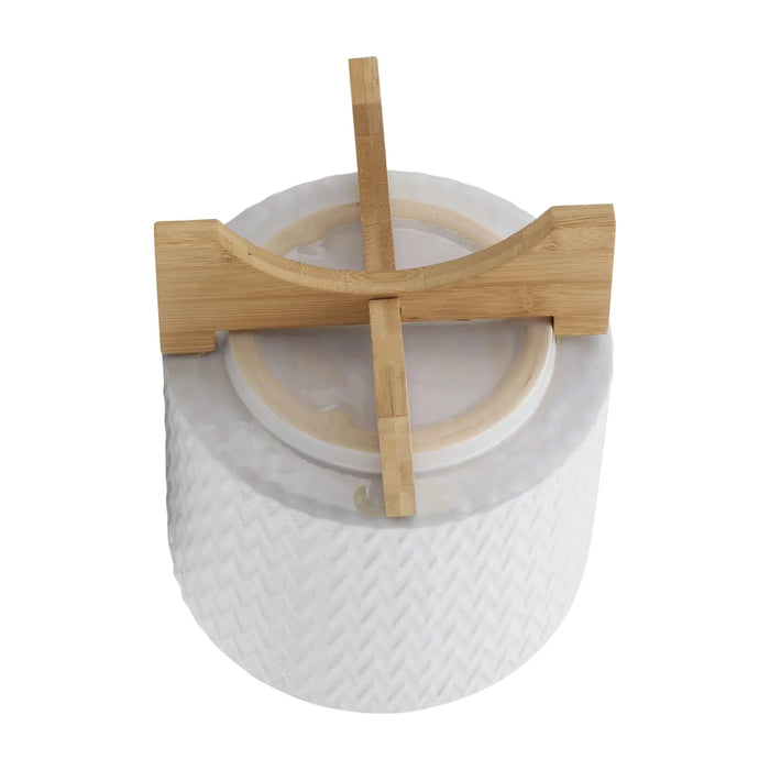 8' CHEVRON PLANTER W/ STAND, WHITE Default -DTYStore