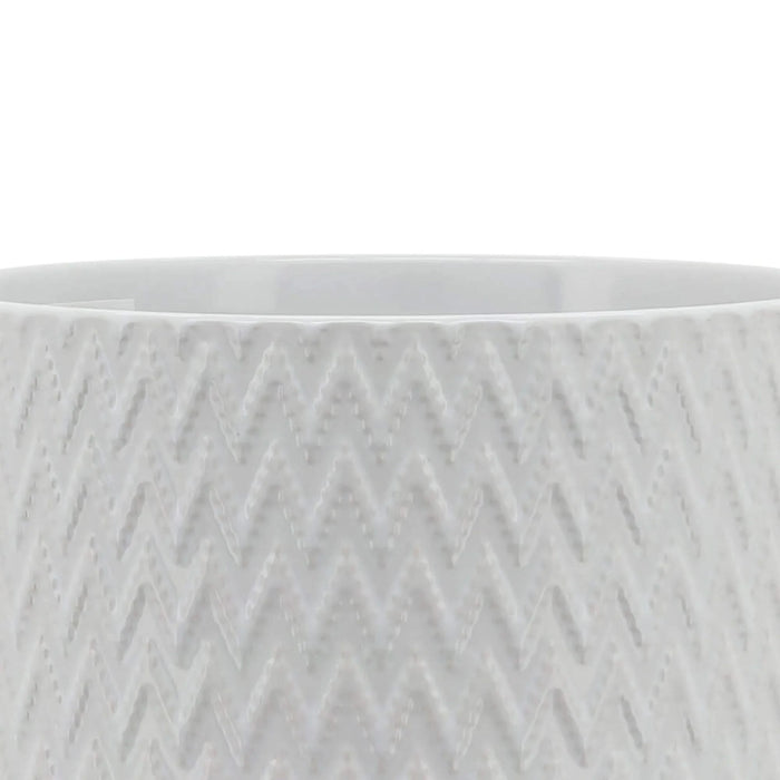 8' CHEVRON PLANTER W/ STAND, WHITE Default -DTYStore