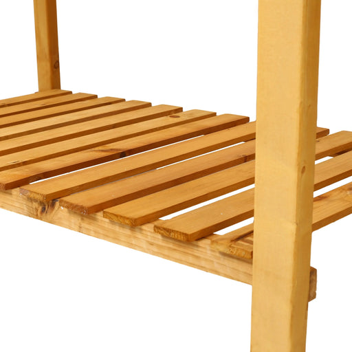 8 Pockets Horticulture Raised Garden Bed Elevated Wood Planter Box Stand with Foldable Side Table and Storage Shelf for Herb/Vegetables/Flowers Default -DTYStore