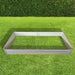 8 x 4 x 1 ft (1 pack) Metal Garden Bed,Outdoor Planter Box Metal Patio Kit Planting Bed for Vegetables Flowers Herb,Grey Default -DTYStore