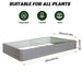 8 x 4 x 1 ft (2 pack) Metal Garden Bed,Outdoor Planter Box Metal Patio Kit Planting Bed for Vegetables Flowers Herb,Grey Default -DTYStore