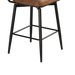 360 ° Rotating Bar Chair Bar Stool bar stools set of 2 piece set with leather cushions and iron brackets, suitable for various places such as home kitchens, restaurants, offices, etc. - DTYStore