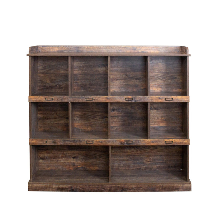 10-Shelf Bookcase for Home or Office Storage and Organization - DTYStore