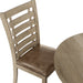 Set of 2 Dining Chairs Modern Farmhouse Rustic Look Distressed Design Ladderback Solid Wood - DTYStore