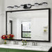 Vanity Lights With 6 LED Bulbs For Bathroom Lighting(Black) - DTYStore