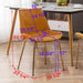 Aufurr Modern Velvet Dining Chair, Set of 2, Gold - DTYStore