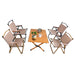 Portable picnic table, rollable aluminum alloy table top with folding solid X-shaped frame ZB1001MW