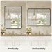 Bathroom Mirror Vanity Mirror for Wall,Aluminum Alloy Framed Wall Mirror Farmhouse,30"Ã—22" - DTYStore