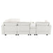 109*57"Modern Sectional Cloud Sofa with Console,USB Charging Port,Reading Light,Cup Holder,4 Seat Chenille Modular Couch,Storable Indoor Funiture for Living Room,Apartment,2 Color - DTYStore