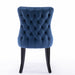 Furniture,Upholstered Wing-Back Dining Chair with Backstitching Nailhead Trim and Solid Wood Legs,Set of 2, Blue,SW8809BL, KD - DTYStore