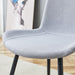 Comfortable Linen-Cotton Dining Chair Set - Six Pieces in Light Gray.Integrated Seat and Backrest,Linen-Cotton Material,Curved Widened Cushion Design For More Comfort. - DTYStore