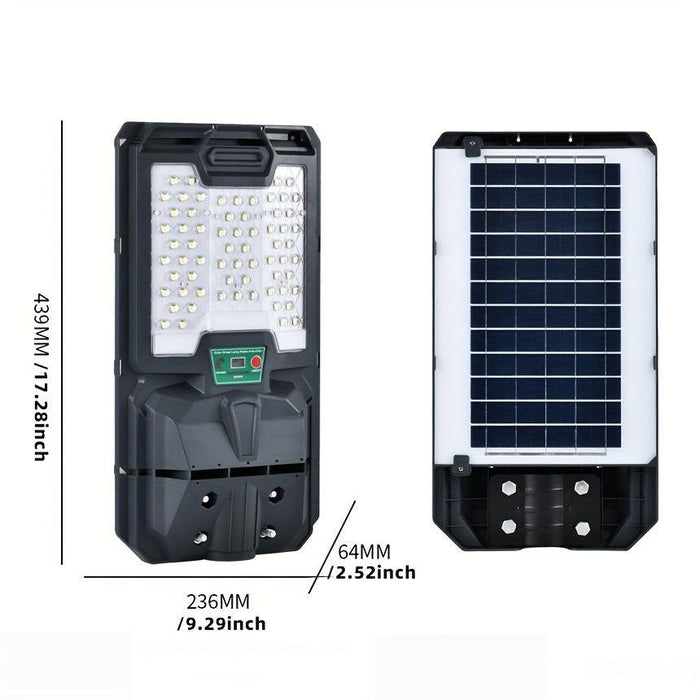 Solar Street Lights Outdoor, Parking Lot Lights with 66PCS LED Beads , IP65 Waterproof Solar Flood Lights, Dusk to Dawn Solar Lights for Garden, Street Side Road,Courtyard Villa,City Square