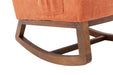 living room Comfortable rocking chair living room chair Orange - DTYStore
