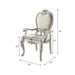 Bently Fabric & Champagne Finish Arm Chair (Set of 2) - DTYStore