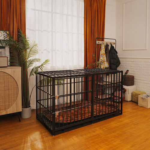 61' Extra Large Heavy Duty Dog Crate Dog cage Strong Metal Dog Kennels and Pens Crates for Large Dogs - Image 7