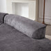 Modern Upholstered Oversized Sectional Sofa, 114-Inch Chenille 4-Seater Extra Deep & Wide Seat Curved Cloud Couch with 4 Throw Pillows, Free Combination Sofa Couch for Living Room,Bedroom
