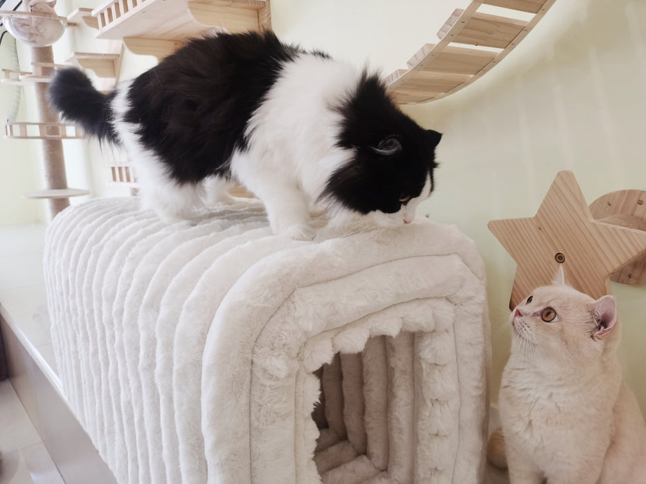 Ottoman Storage Bench Pet Supplies Corduroy Bench Cat's nest to hide For the Living Room, Entryway and Bedroom