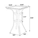 3 Pieces Outdoor Bar Stools Set,Rattan Bar Chairs,with glass table top, Wicker Bar Stools for Backyard, Garden, Pool, Balcony and Deck, Brown - DTYStore