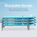 Patio Chaise Lounge Set, 3 Pieces Aluminum Adjustable Pool Lounge Chairs Textilene Sunbathing Recliner with Headrest (Lake Blue,2 Lounge Chairs +1 Table) - DTYStore