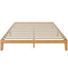 King Size Wood Bed Frame, No Spring Needed, 12in Wooden Platform Bed Frame Mattress Foundation with Support Slats, Natural Pine - DTYStore
