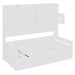 Twin Size Wooden Daybed With Hydraulic bed and All-in-One Cabinet and Shelf, White - DTYStore