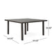 FIONA 64' SQUARE DINING TABLE - DTYStore