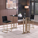 Woker Furniture Bar Stools Set of 2 Counter Height 26' Bar Stools with Back, Gold Brushed Barstools Modern Velvet Fabric Kitchen Stools for Counter Pub, Upholstered Dining Chairs - Black - DTYStore