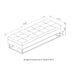 58.6" Bed Bench Metal Base with Storage Pink Velvet - DTYStore