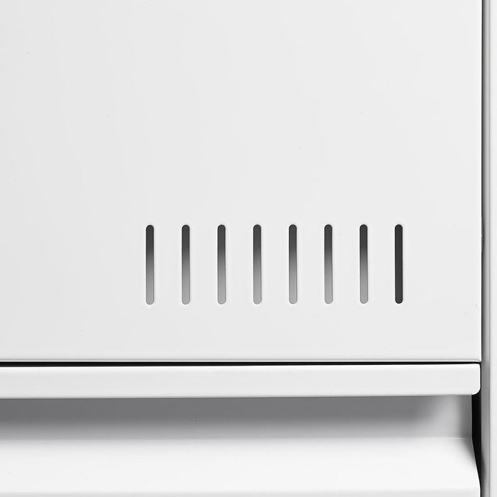 Filing Cabinet Lateral File Cabinet 2 Drawer, White Filing Cabinets with Lock, Locking Metal File Cabinets Three Drawer Office Cabinet for Legal/Letter/A4/F4 Home Offic - DTYStore