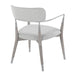 Savannah Contemporary Chair in Grey Brushed Wood and Light Grey Fabric with Silver Accent by LumiSource - Set of 2 - DTYStore
