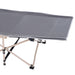 Outsunny Folding Camping Cot for Adults with Carry Bag, Side Pocket, Outdoor Portable Sleeping Bed for Travel, Camp, Vacation, 330 lbs. Capacity, Gray - DTYStore