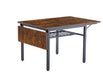 Folding Dining Table, 1.2 inches thick table top, for Dining Room, Living Room, Rustic Brown, 63.2'' L x 35.5'' W x 30.5'' H.