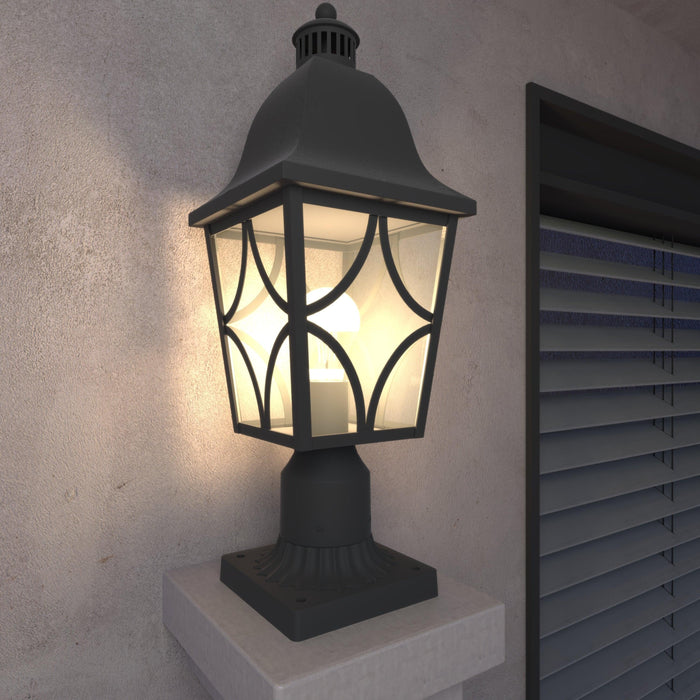 Outdoor Post Lights Lamp Post Light Fixture, Waterproof Aluminum Housing with Glass, Fence Post Deck Lighting for Garden, Patio, Pathway (2 pack) - DTYStore