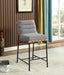 Lahni 17.75' Gray Boucle Fabric Counter Height Chair - DTYStore