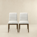 Ines White Boucle Dining Chair (Set Of 2) - DTYStore