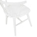 Alwynn Contemporary Wooden Spindle Back Dining Chairs, Windsor Chairs, Set of 2, White - DTYStore