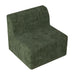 Single seat sofa Compressed Sectional Sofa Modern Minimalist Style Corduroy Couch, Sleeper Sofa for Living Room, Bedroom, Comfy Compressed Sofa Couch Space-Efficient Design-green - DTYStore