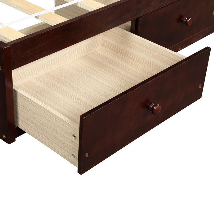 Orisfur. Twin Size Platform Storage Bed with 3 Drawers - DTYStore