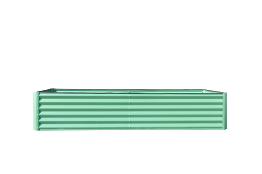 8x4x1.5 ft Galvanized Raised Garden Bed, Outdoor Planter Garden Boxes Large Metal Planter Box for Gardening Vegetables Fruits Flowers, Green Default -DTYStore