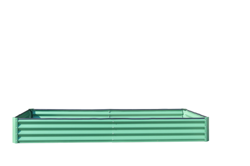 8x4x1 ft Galvanized Raised Garden Bed, Outdoor Planter Garden Boxes Large Metal Planter Box for Gardening Vegetables Fruits Flowers,Green Default -DTYStore