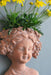 8x4x9' Visage Head Bust Planter, Brown - Home Wall Planter Default -DTYStore