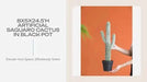 8x5x24.5'H Artificial Saguaro Cactus in Black Pot Default -DTYStore