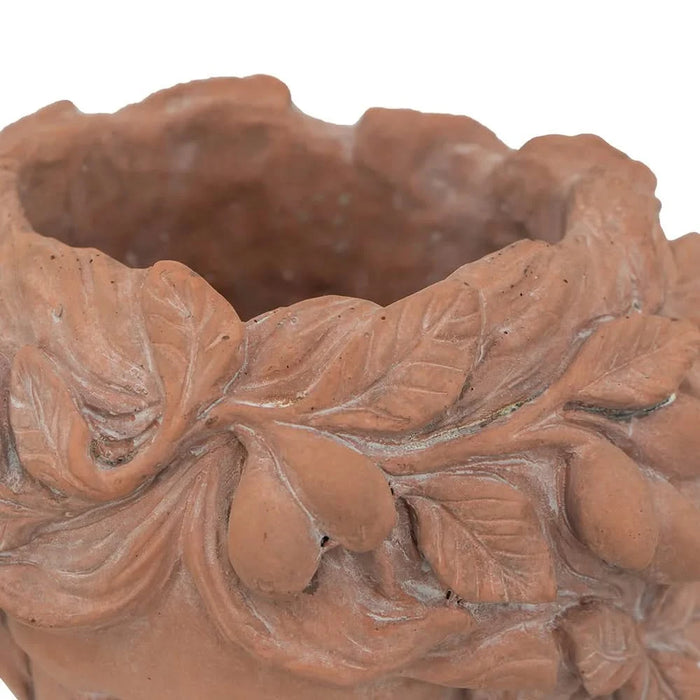 8x9x11.5' Brown Head Bust Planter, Greek Style Cement Head Planter - Indoor Outdoor Home Garden Decor Default -DTYStore