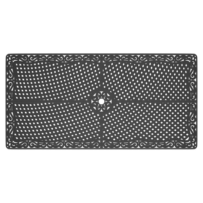 9-Piece Set Of Cast Aluminum Patio Furniture With Brown Cushions Default -DTYStore