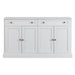 Kitchen Sideboard Storage Buffet Cabinet with 2 Drawers & 4 Doors Adjustable Shelves for Dining Room, Living Room (Antique White) - DTYStore