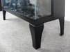 24 inch three sided glass electric fireplace with feet - DTYStore