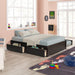FULL BED WITH TWIN SIZE TRUNDLE AND TWO DRAWERS FOR ESPRESSO COLOR - DTYStore
